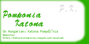 pomponia katona business card